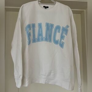 The Bar Fiance White Sweatshirt